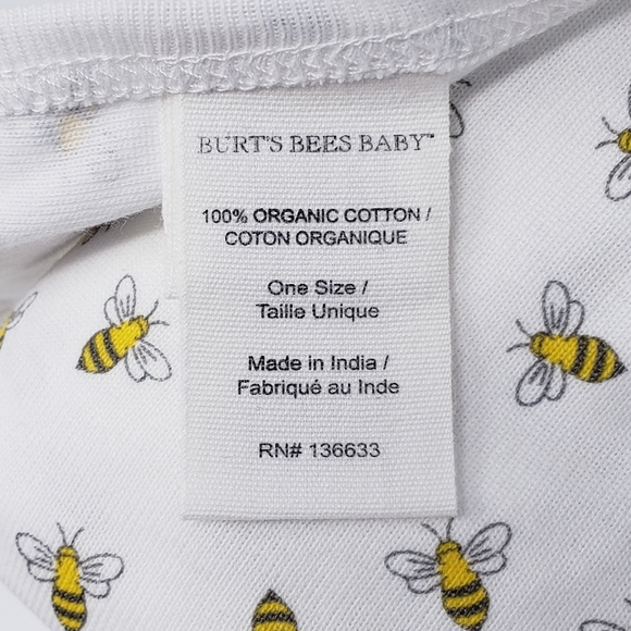 BURT'S BEES Swaddling Blanket 100% Organic Cotton - Picture 6 of 8